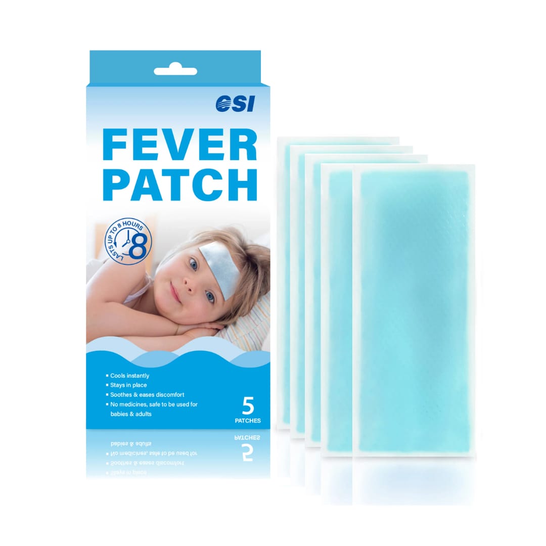 Fever and migraine forehead pain relief cooling gel patches (pack of 10)